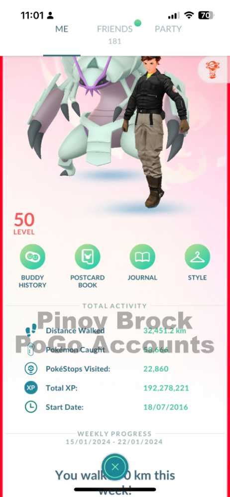 Pokémon Go level 50 .